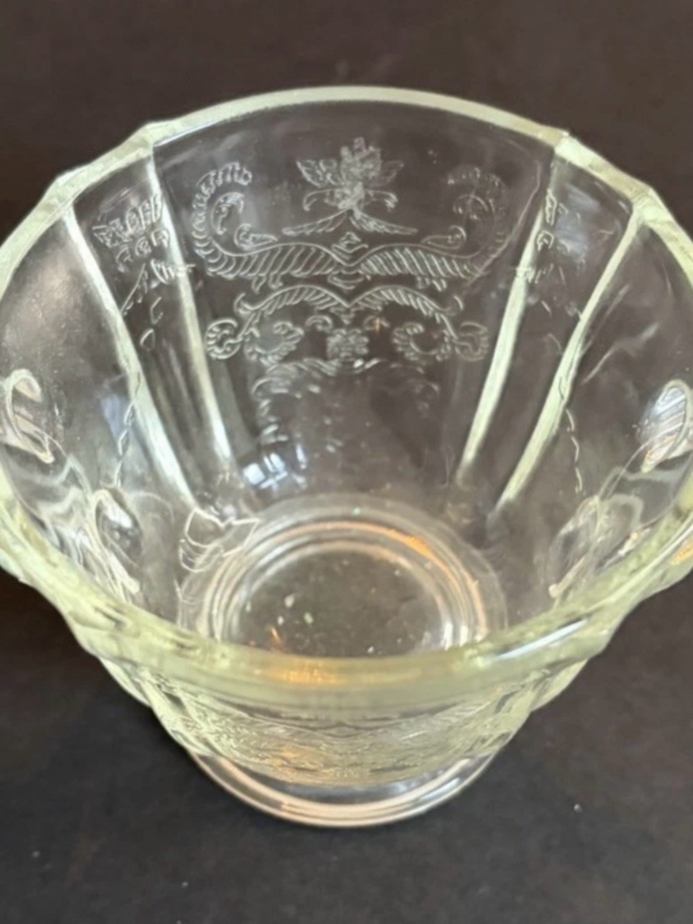 Federal Glass Patrician Clear Open Sugar Bowl Depression Glass - Picture 2 of 4